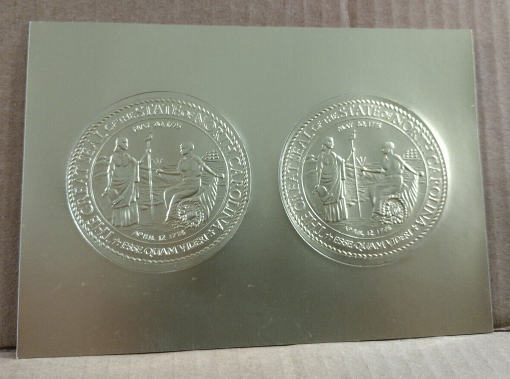 gold foil seals state nc north carolina esse quam videri 1776 starliner permanen