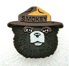 Classic Smokey The Bear Face In Ranger Hat Wildfires Pin Button NOS New 2000’s