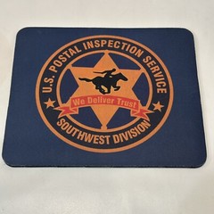 Rare Vintage US Postal Inspection Service Southwest Division Mouse Pad 1980s