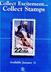 1988 USPS US Post Office Lobby Poster Olympics 88 22¢