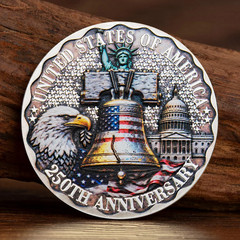 United States 250 Anniversary Challenge Coin Commemorative US 1-pc W