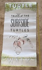 Surfside Florida Tales Of The Turtles City Light Post STREET BANNER 48″ x 24”