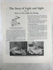 1949 THE STORY OF LIGHT AND SIGHT Part 1 2 & 3 Government/Industry Info Brochure