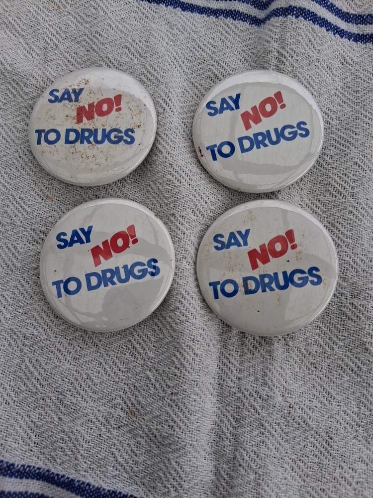 Vintage 1980’s Say No To Drugs Pins (4) In Total