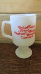 Vintage U.S. ARMY Recruiting I WANT YOU Milk Glass STEMMED COFFEE CUP – 1970’s