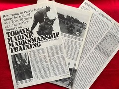 Vintage 1986 Magazine Article/Print Ad USMC Marksmanship Training J. Clarke