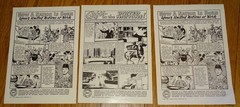 1955 United Nations DC Comics Single-Page Social Welfare Assembly Ad Sheets (3)