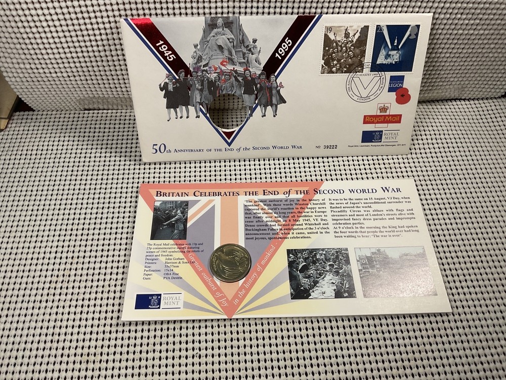 50th Anniversary of the End of the Second World War 1945 – 1995 Coin Royal Mint
