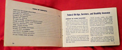 US «Your Social Security» Booklet, 1961