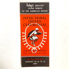 1967 US Inter Tribal Indian Ceremonial 46th Year Brochure Gallup New Mexico