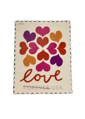 USPS United States Postal Service Forever LOVE Stamp Magnet