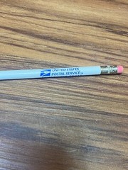 Vtg USPS United States Postal Service Pencil Grandview Texas Complements