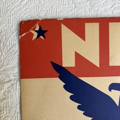 RARE 1933 Blue Eagle CODE NRA National Recovery Administration Cardboard Sign