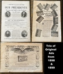 1898-1899 MESSAGES&PAPERS of the PRESIDENTS History Book Vtg Photo Print Ad Lot3