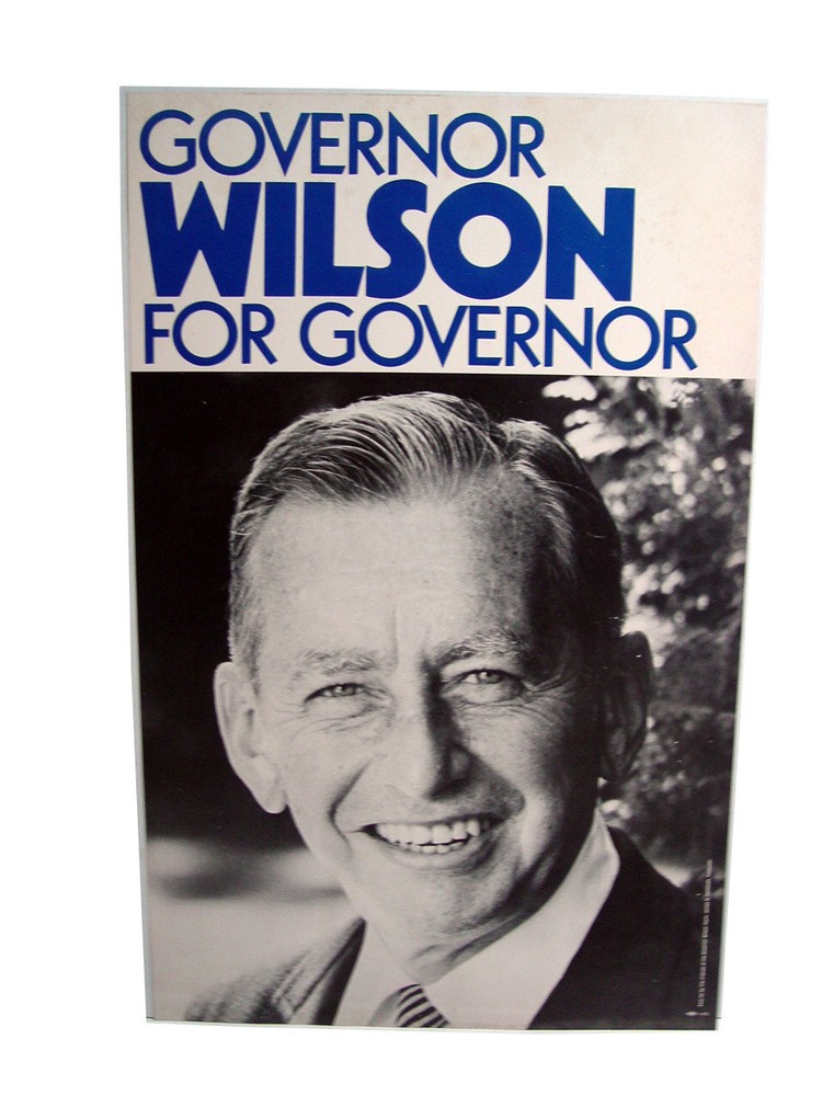 Governor Wilson for Governor Advertising 14″ X 22″ Election Handout Flyer