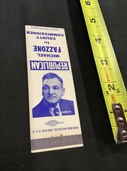 Michael Fazzone for County Commissioner Election Ad Matchbook Cover
