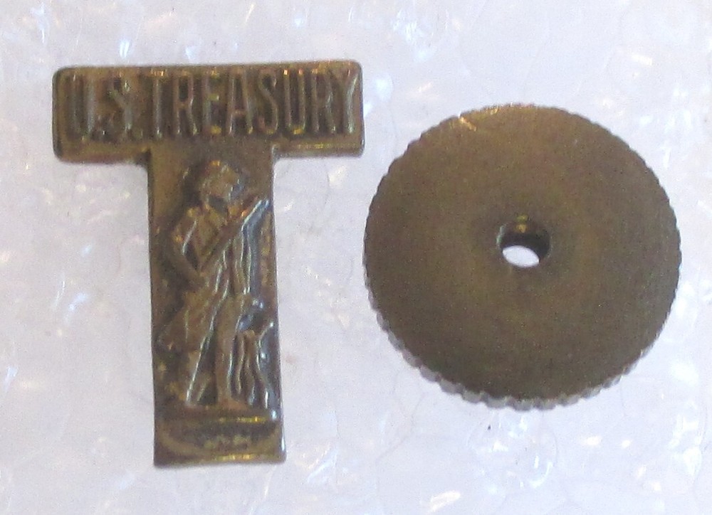 Antique U.S. Treasury T Minute Man Lapel Pin – US Government Department