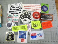 vtg 1960s – 90s political protest flyer and sticker archive lot 326 pcs Vietnam