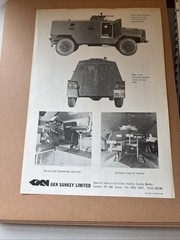 Vintage 1973 GKN Sankey AT104 AT 104 Armoured Security Military Vehicle Brochure