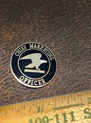Vintage US Post Office Postal Employee Pinback Pin Chief Marketing Officer