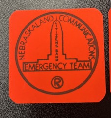 1970’s Nebraskaland Communications Emergency Team Stickers Lot Of 3 Vintage-HTF