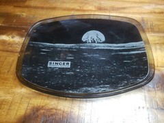 Rare Singer Kearfott Division defense contractor black moon dish 🌑