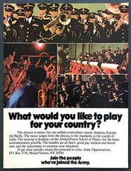 1979 Armed Forces School of Music photo U.S. Army Band Recruitment print ad