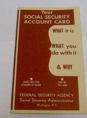 vintage 1960s SOCIAL SECURITY CARD brochure United States government ephemera