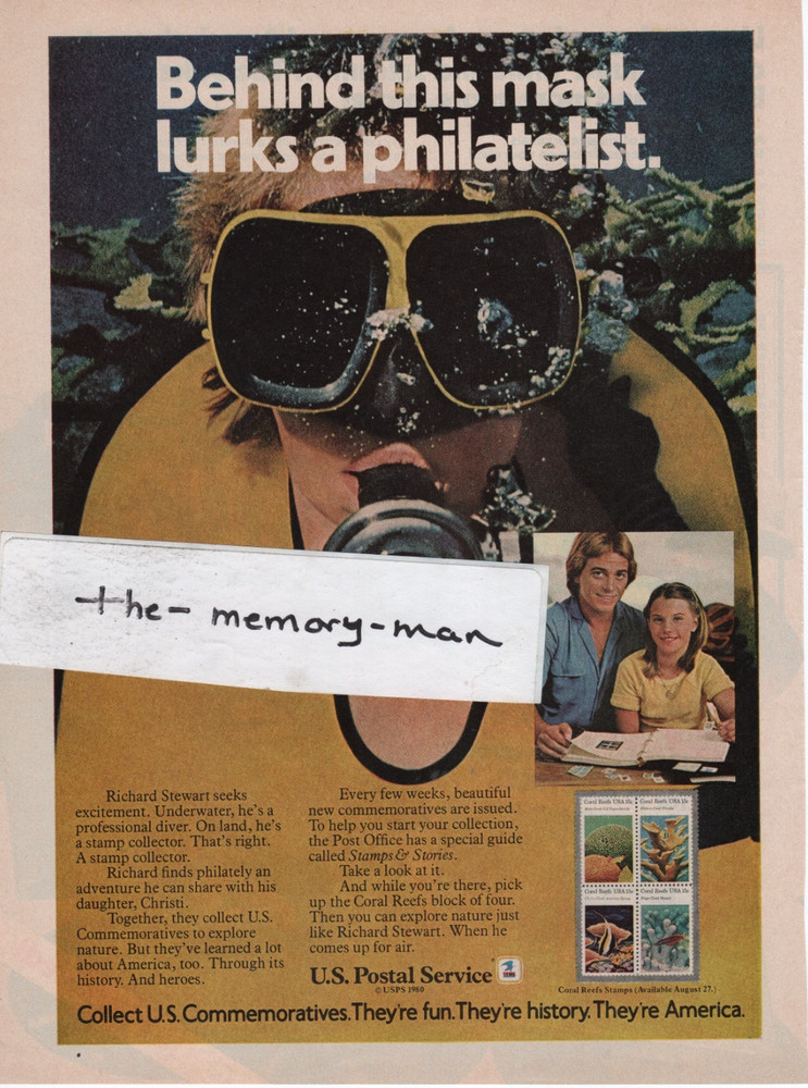 U.S. Postal Service Collect Commemoratives 1980 Picture Print Ad Clipping Page