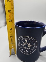 National Intelligence University Coffee Mug Etched Logo NIU DNI Blue Intel Trng