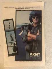 United States Army 1990s Vintage Print Ad Advertisement pa43