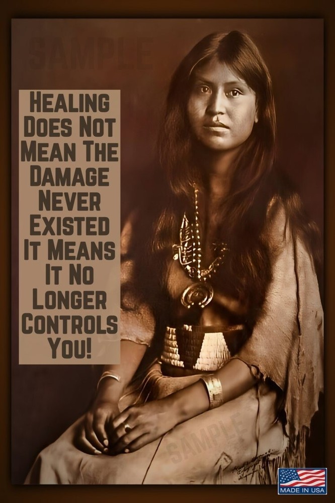 NATIVE AMERICAN WISDOM! METAL SIGN 8″x12″ INSPIRATIONAL INDIAN WESTERN DECOR