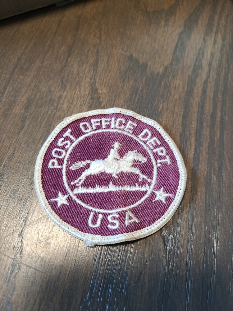 RARE 1955 UNITED STATES POST OFFICE DEPT USPS POSTAL SERVICE PATCH 3″ ROUND