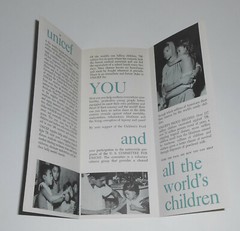 Vintage UNICEF Pamphlet Brochure Worlds Children Little Girl UN United Nations