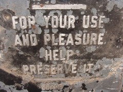 Vintage Ft. Worth Texas city park sign «Z-BOAZ» old metal 36″x24″ -LOCAL PICK UP