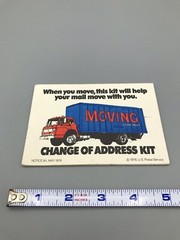 Vintage United States Postal Service May 1976 – Change Of Address Kit