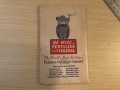 Vintage Forward With Federal Booklet Note Pad Pamphlet Advertising