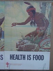 (4) NATIONAL TUBERCULOSIS ASSOCIATION Native American CHRISTMAS SEALS POSTER
