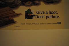 Woodsy Owl Firewood Collection awareness vintage poster 18″x12.5″