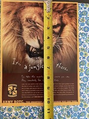 Vintage 1998 Army ROTC Recruitment Print Ad Lion