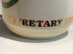 Assistant Secretary US Army Logo Off-White With Gold Lettering Trim Coffee Mug