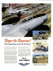 1951 U.S. Air Force PRINT AD RB-45 Jet
