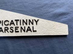 Vtg Picatinny Arsenal Metal Sign (3lbs) Dover NJ Munitions Command
