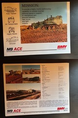 Vintage BMY Combat Systems US Army Brochure Lot & 8 Pics Advertising Packet Lot