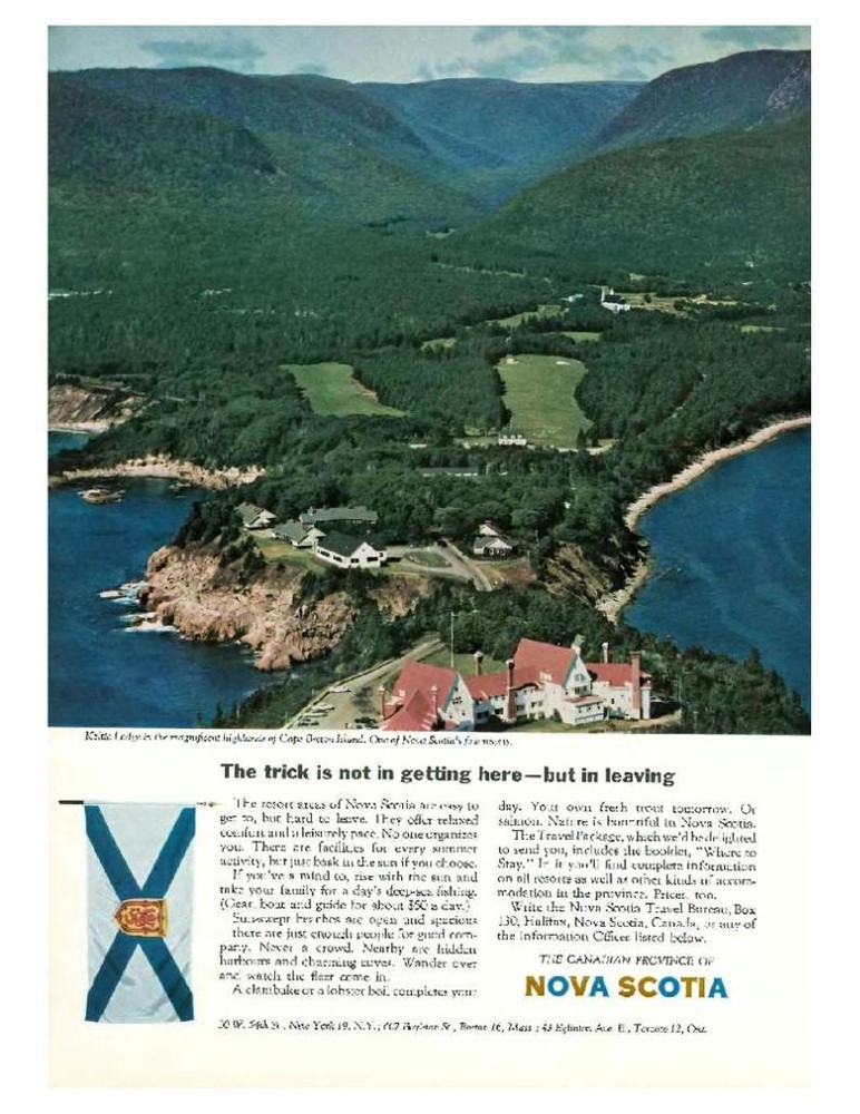 1964 Nova Scotia Keltic Lodge Cape Breton Island PRINT AD