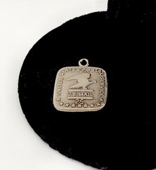 VINTAGE 14K WHITE GOLD U.S.POSTAL SERVICE CHARM PENDANT