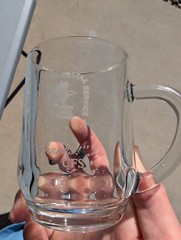 United States Postal Service Us Mail Employee Award Clear Mug Glass Lot Of 2