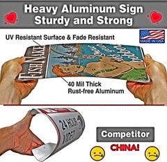FIRE DANGER WARNING SIGN GAUGE ADJUSTS! 8″x12″ SMOKEY BEAR U.S. FOREST SERVICE