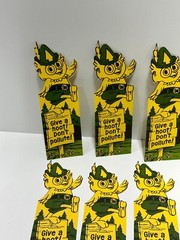 Vtg Woodsy The Owl Give A Hoot Don’t Pollute! Book markers lot of 10 collectible