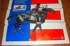 The Post Riders Communicating The Spirit Of ’76 USPS Stamp Poster
